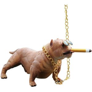 Handgemaakte persoonlijkheid auto ornamenten bully hond pop sieraden creatieve auto-interieur hanger home office decoratie speelgoed