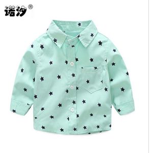 Baby jongens kleding baby katoen lange mouwen lente herfst shirt childred kleding baby jassen jongens blouses baby shirt 0-2 Y