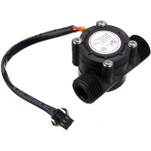 1/2 &#39;&#39;Water Flow Sensor 1-30L/Min Hall Flowmeter Temperatuur Sensor Voor Arduino Turbine Flowmeter Meten Temperatuur Instrument