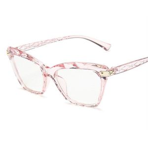 Nywooh Anti Blauw Licht Kat Bril Frames Vrouwen Computer Brillen Roze Transparante Optische Frame Gaming Eyewear