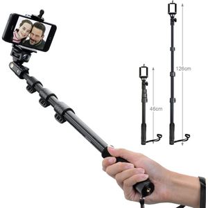 UJM Yunteng 188 Handheld Uitschuifbare Pole Camera Monopod Selfie Stick statief + Telefoon Houder voor iPhone Samsung DSLR Sony A7 A7RII