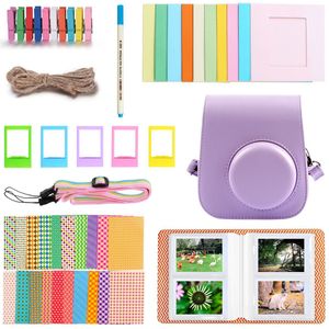 40 Pcs Camera Accessoires Kit Met Pu Case Fotolijst Album Stickers Strap Voor Fujifilm Instax Mini 11 Instant Camera