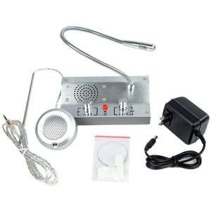 110-240V Dual-Weg Bank Station Venster Teller Intercom Luidspreker Systeem Teller Interphone Nul-Touch Veilig communicatie