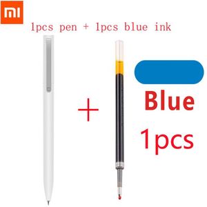 Originele Xiaomi Mijia Teken Pen 9.5 Mm Pen Ondertekening Zwitserland Refill Mikuni Japan Zwarte Inkt Gratis 1 Stuks Blauwe Inkt