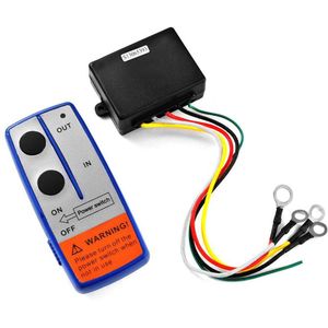 12V Handset Kit Schakelaar Ontvanger Auto Draadloze Lier Elektrische Systeem Waarschuwen Truck Universele