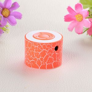 6 kleur Mini MP3 Speaker Oplaadbare Ondersteuning Oortelefoon Hoofdtelefoon TF Card Crack Muziekspeler Geen Bluetooth