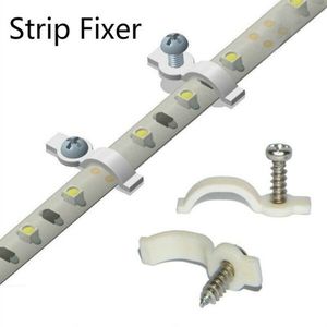 10Pcs/50Pcs Fixer Clip Met Schroef Voor Fix 5050 Rgb Enkele Kleur Led Strip Licht
