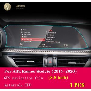 Voor Alfa Romeo Stelvio Auto Gps Navigatie Beschermende Film Lcd Screen Tpu Film Screen Protector Anti-scratch 8.8 Inch