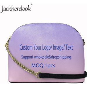 Jackherelook Vintage Stam Patroon Meisjes Pu Leather Shell Messenger Bolsa Dames Mode Rits Messenger Outdoor Party Pouch
