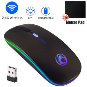 Rgb Licht Bluetooth Draadloze Muis Stille Oplaadbare Voor Android Pc Computer Macbook Ipad Backlit Muizen Laptop Accessoires