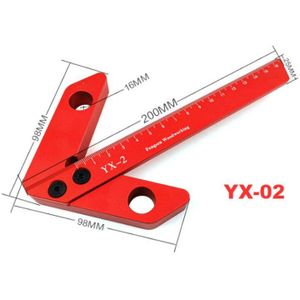 Houtbewerking Centrum Kraspen 45/90 Graden Hoek Lijn Gauge Plein Center Scribe Carpenter Ruler Centrum Finder Meetinstrument