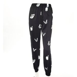 Vlinder Print Cargo Broek Joggingbroek Vrouwen Zomer Hoge Taille Trekkoord Losse Lange Broek Vrouwelijke Streetwear Spodnie Damskie