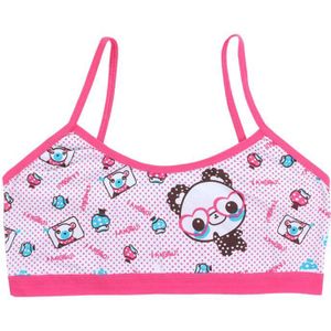 6-14Year Tiener Meisjes Training Beha Kids Ondergoed Katoen Cartoon Panda Kleine Jonge School Kinderen Vest Bras Kind Ondergoed