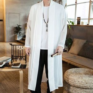 Zomer mannen Haori Vest Kimono Shirt Samurai Japanse Kleding Gewaden Losse Obi Mannelijke Yukata Jas Streetwear Aziatische Kleding kopen vanaf een prijs van 91