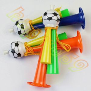 50 stks Kleurrijke Drie Buizen juichende Hoge stem Hoorns voetbal hoorn Party Carnaval Sport Games Noice makers speelgoed