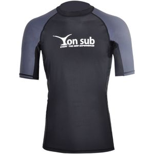 Mannen Uv Zonbescherming Upf 50 + Rash Guard Korte Mouwen Swim Shirt Badpak T-shirt Voor Strand Water Sport verschillende Maten