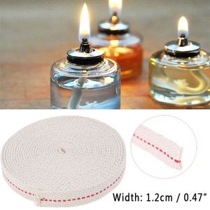 Olie Platte Katoenen Lont Voor Kerosine Brander Kachel Verlichting Lantaarn Olielamp Maken 1.2Cm * 1.5M/Roll