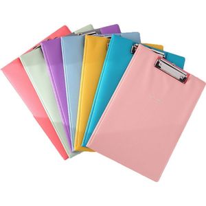 A4 Waterdichte Klembord Schrijfblok Bestandsmap Document Houder School Office Supply Willekeurige Kleur