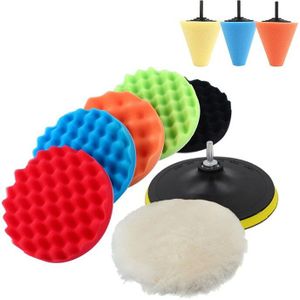 3 5 6 7 Inch Auto Polijsten Pad Kit Spons Polijsten Waxen Buffing Pad Kit Verwijdert Krassen Car Care Detialing hand Tool
