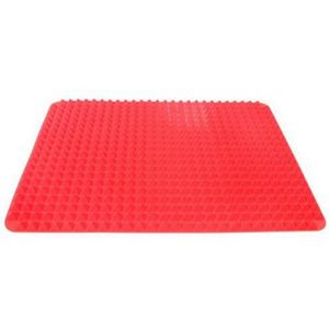 1PC Rode Piramide Bakvormen Pan Anti-aanbak Siliconen Bakken Matten Pads Mallen Koken Mat Oven Bakplaat Vel Keuken Gereedschap