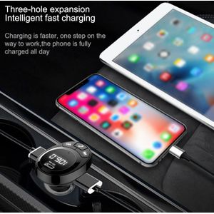 Bluetooth 5.0 Fm-zender 3.1A Auto Kit MP3 Modulator Speler Draadloze Handsfree Audio Ontvanger Dual Usb Fast Charger