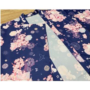 Mode Bloem Print Kimono Jas Japanse Traditionele Haori Top Kawaii Meisjes Sakura Warrior Streetwear Yukata Kat Leuke Vest