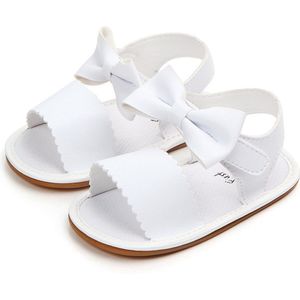 Zomer Pasgeboren Baby Meisje Prinses Strik Sandalen Soft Sole Crib Schoenen Prewalker