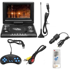 7.8 Inch Tv Home Auto Dvd-speler Draagbare Hd Vcd Cd MP3 Hd Dvd Speler Usb Sd Kaarten Rca Draagbare kabel Game 16:9 Draaien Lcd Sn