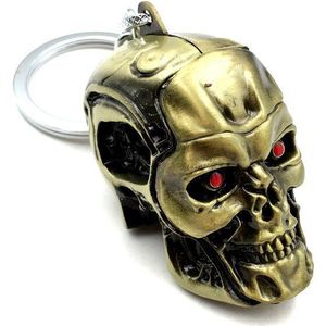 1 st Terminator Sleutelhangers Mode Creatieve Legering Autosleutel Ringen Tas Ornamenten Voor Man Jongens Accessoires