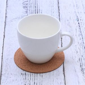 20Pcs Zelfklevende Kurk Onderzetters Ronde Cup Matten Kurk Backing Vel Onderzetters Diy Ambachten Levert Warmte-geïsoleerde Placemat