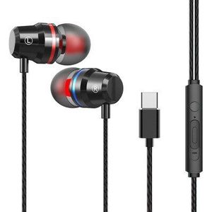 In-Ear Wired Oortelefoon Type-C Muziek Sport Oordopjes Voor Samsung Xiaomi Mi 8 Huawei P20 P30 Leeco usb Type C Metalen Headset Met Microfoon