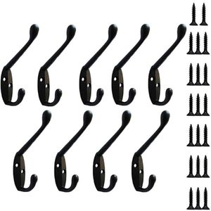 9 Pack Coat Hooks Wall HooksHeavy Duty Wall Mounte – Grandado