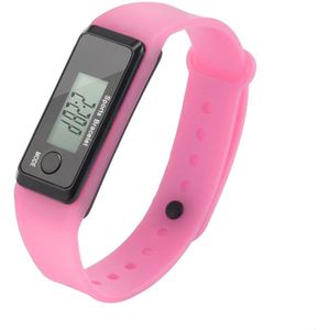 Digitale Lcd Silicone Wrist Band Stappenteller Run Stap Volwassen Sport Fitness Multifunctionele Walking Calorie Counte Afstand Teller * E