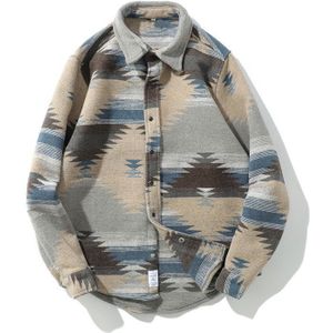 V-Hanver Hip Hop Tie Dye Drukknoop Lange Mouwen Shirts Mannen Mode Casual Streetwear Jurk Shirt Jassen Mannelijke hipster Shirts Tops