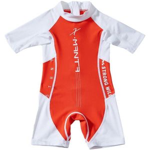 Kids Jongens Swimsuitrash Guard Badpak UPF50 + Een Stuk Jump Suit Dive Skin Zon Uv Beschermende Terug Rits Meisjes kind 2-12