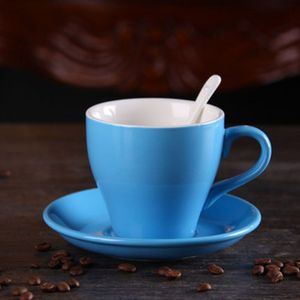 Vintage Solid Cappuccino Kopjes Chinese Bone Mooie Koffiekopje Rood Blauw China Thee Retro Kahve Fincanlar Britse 5B5032