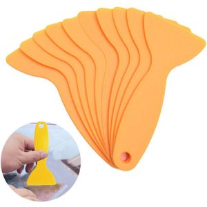 10 Stuks Plastic Schraper Car Cleaning Sticker Film Installatie Tool Window Sneeuwschuiver Glas Water Lijm Verwijderen Wiper Squeegee