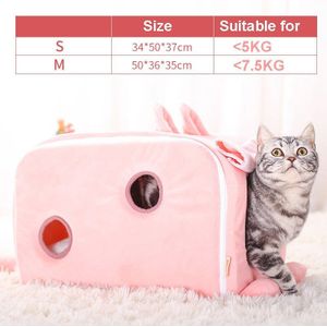 Hoopet Kat Roze Bed Kat Leuke Huis Huisdier Bench Voor Honden Puppy Zachte Comfortabele Huis Voor Katten