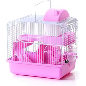 Hamster Kooi Met Accessoires 2-Tier Antislip Kleine Huisdieren Habitat Chinchilla Cave Cavia Egel Huis Hamster Accessoires