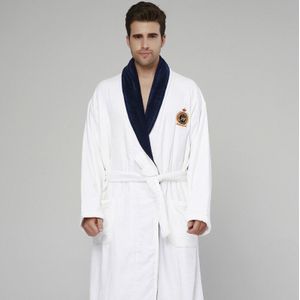 Badjassen 100% Katoen Mannen Verhogen Mest Fluwelen Handdoek Materiaal Badjassen Dikke Herfst En Winter Mannen Katoenen Pyjama