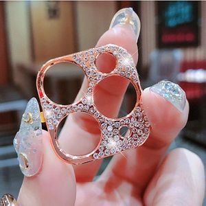 3D Luxe Glitter Bling Diamond Rhinestone Diamond Camera Protector Cover Voor Iphone 11 11 Pro Max Camera Lens Sticker Case