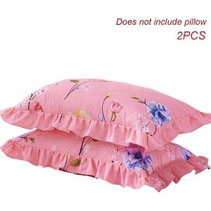 41 150x200cm Bed rok katoen Polyester Roze bloem Beddengoed Bed Rok Sprei Pastorale bloem Bed decor