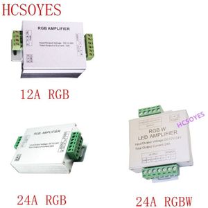 Led Rgb/Rgbw/Rgbww Rgb + Cct Versterker DC12V 24V 12A/15A/24A/30A rgbwc Led Strip Power Repeater Licht Controller