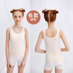 Meisjes Ondergoed Kinderen Katoenen Tops 2022 Zomer Kinderen Mouwloze Effen Kleur Hemden Ademend Hemdjes Tieners Tank Top