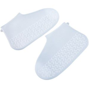 Een Paar Siliconen Waterdichte Schoen Covers Portable Antislip Slijtvaste Verdikking Outdoor Wandelen Overschoenen Regen laarzen