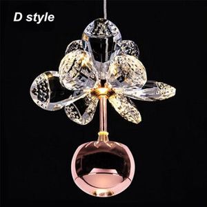 JW Nordic Moderne Glans Crystal Apple Led Hanglamp Creatieve Art Enkele Hoofd Restaurant Bar Hanglamp Haing Lamp voor thuis