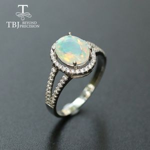 Opal Ring natuurlijke edelsteen sieraden solid 925 sterling zilver eenvoudig fine jewelry Kerstmis voor vrouwen, vrouw leuk cadeau