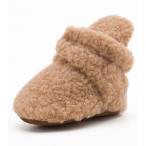 Pasgeboren Baby Katoenen Booties, Winter Warm Fleece Gezellige Sokken Crib Shoes Antislip Zool Toddle Babyschoenen Slippers