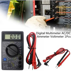 1Pcs Digitale Multimeter Ac/Dc Ampèremeter Voltmeter Met Zoemer Multimeter Tester Multimeter Spanning