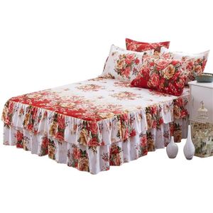 Queen Bed Rok Hoeslaken Koningin Stof Ruche Rok Matrashoes Petticoat Twin Volledige Queen Bed Rokken